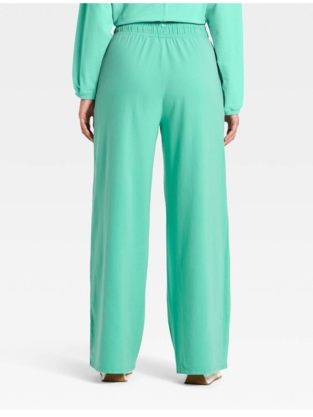 JoyLab Wide Leg Sweatpants in Mint Green - Picture 2 of 7